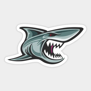 Shark Attack Sticker